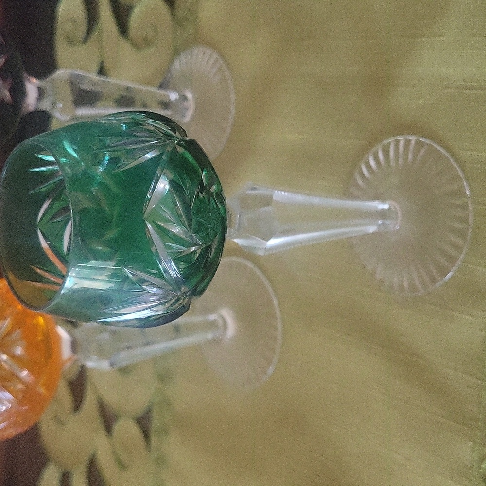 Bavarian Crystal Liqueur Glasses - Picture 4 of 10